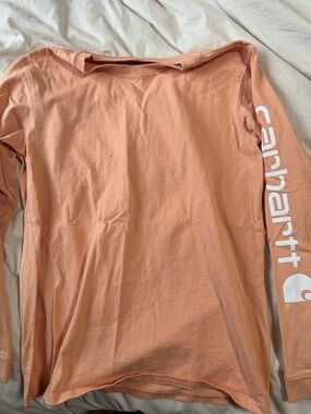 Carhartt Peach Long Sleeve Logo Tee